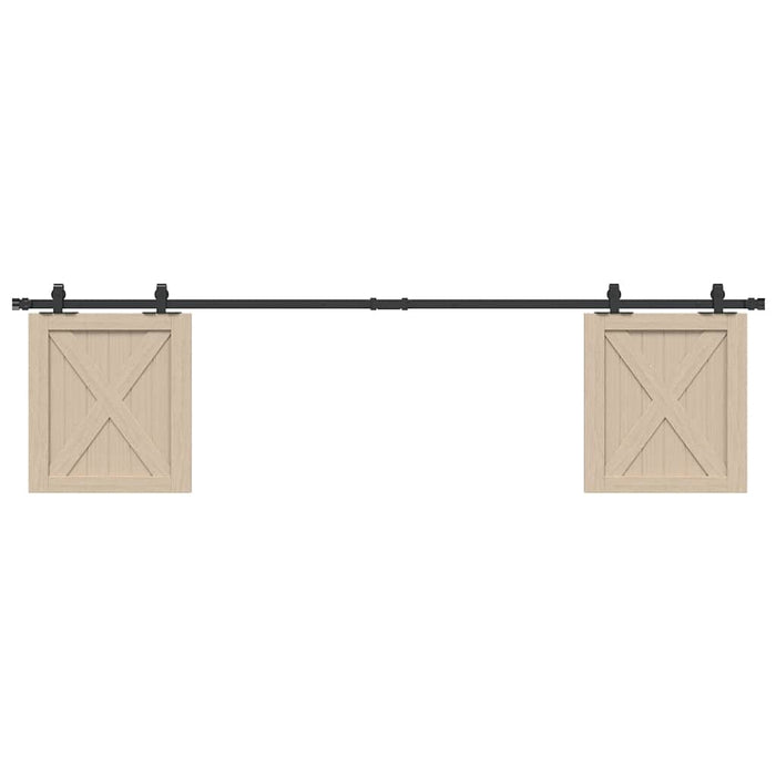 Set uși glisante pentru dulap 200 cm oțel carbon - WALTI WALTI