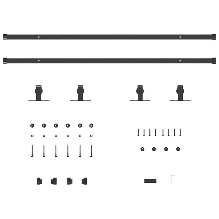 Set uși glisante pentru dulap 213 cm oțel carbon - WALTI WALTI