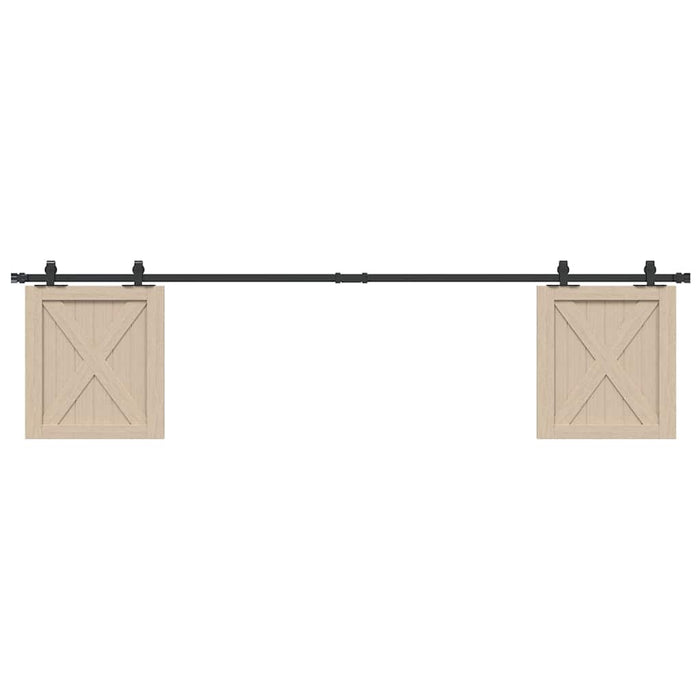 Set uși glisante pentru dulap 213 cm oțel carbon - WALTI WALTI