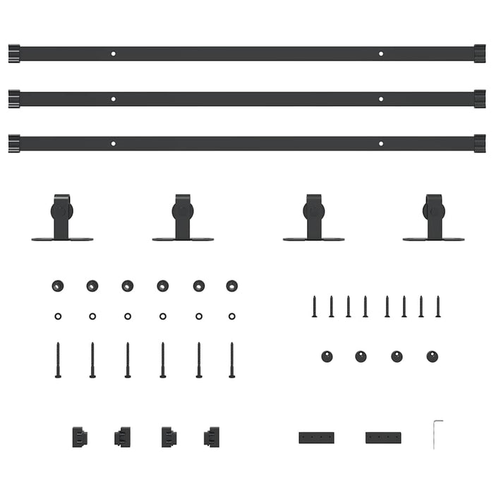 Set uși glisante pentru dulap 244 cm oțel carbon WALTI
