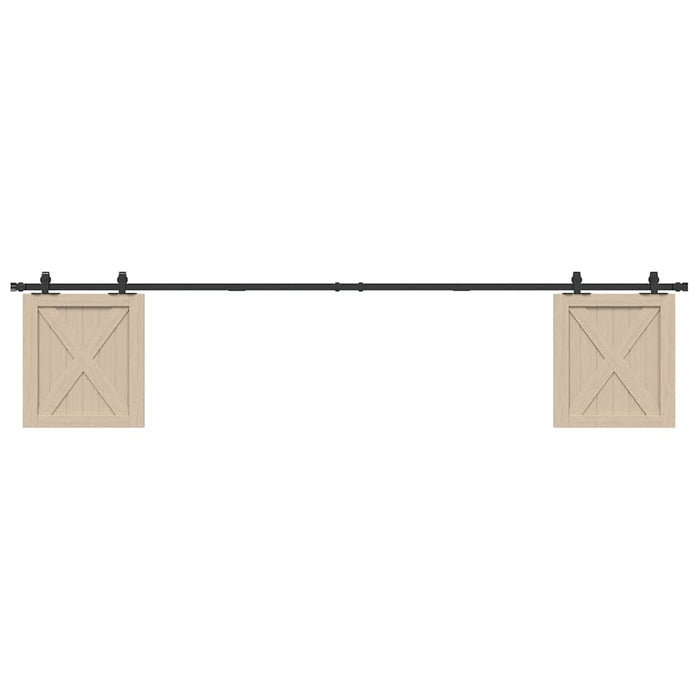Set uși glisante pentru dulap 244 cm oțel carbon WALTI