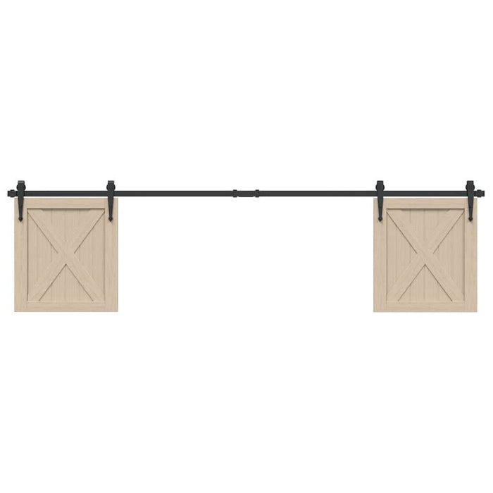 Set uși glisante pentru dulap 200 cm oțel carbon - WALTI WALTI