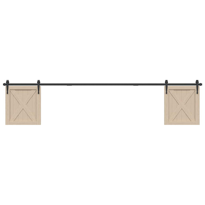 Set uși glisante pentru dulap 244 cm oțel carbon WALTI