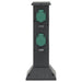 Coloană priză de exterior cu 4 căi, negru/verde, 16x16x39,5 cm - WALTI WALTI