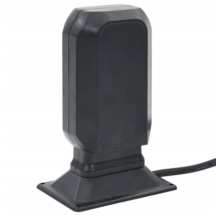 Priză de exterior cu țăruș și 2 căi, negru/verde, 15,5x11x24 cm - WALTI WALTI