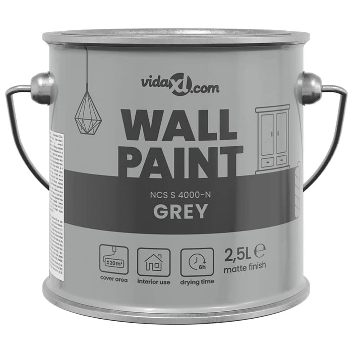 Vopsea de perete Gri 2,5 L Print pe perete - WALTI WALTI