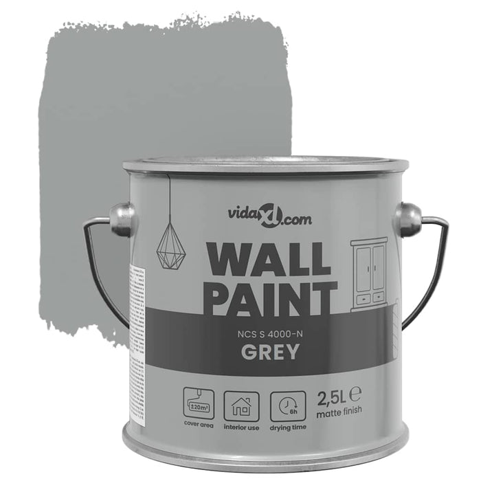 Vopsea de perete Gri 2,5 L Print pe perete - WALTI WALTI