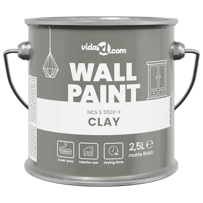 Vopsea de perete Gri 2,5 L Print pe perete - WALTI WALTI
