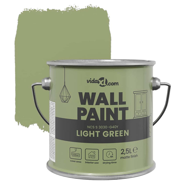 Vopsea de perete Verde 2,5 L Print pe perete - WALTI WALTI