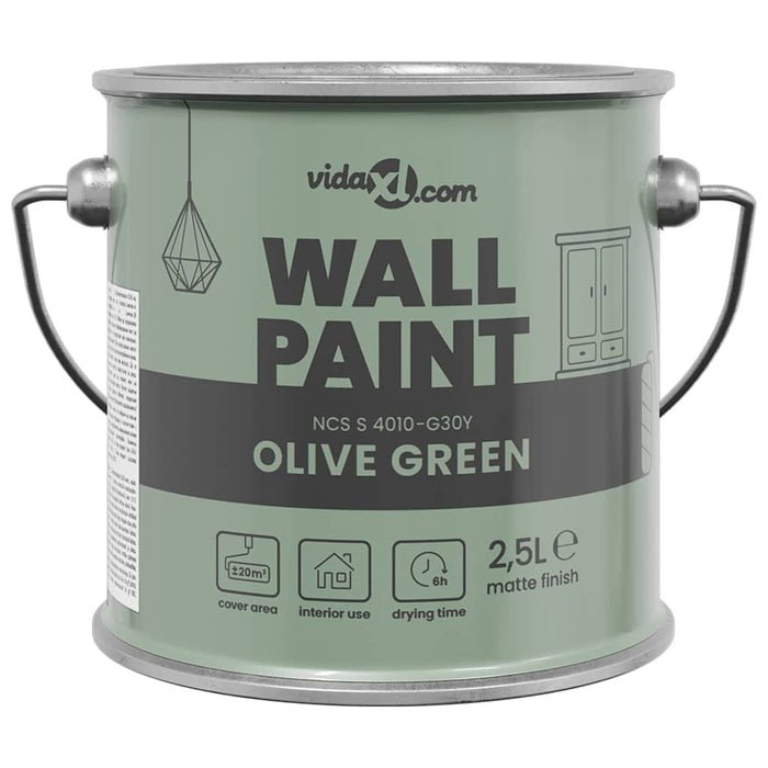Vopsea de perete Verde 2,5 L Print pe perete WALTI
