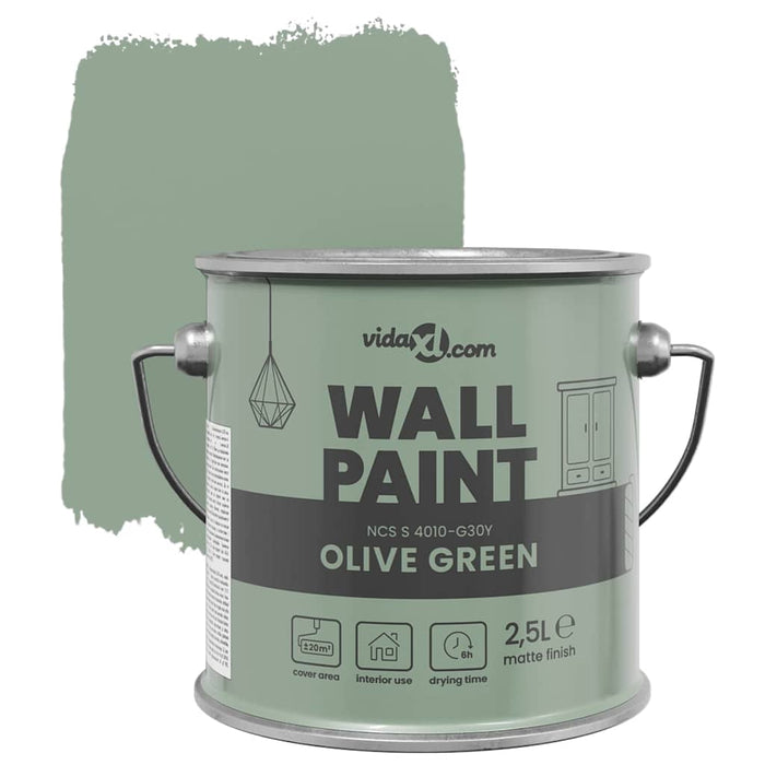 Vopsea de perete Verde 2,5 L Print pe perete WALTI