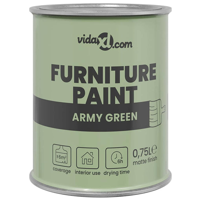 Vopsea pentru mobilă Verde 10 x 10 x 12 cm Print pe perete - WALTI WALTI