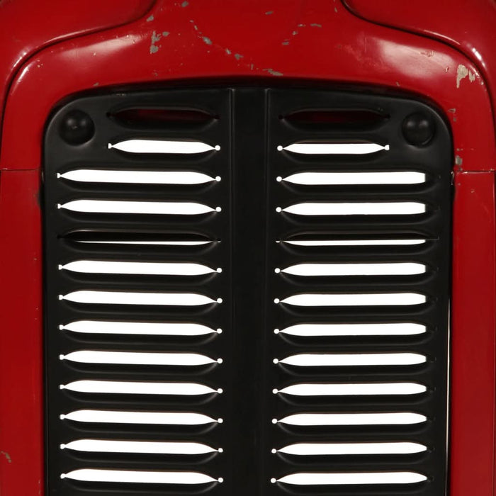 Masă bar stil tractor roșu/maro 55x120x107 cm lemn masiv mango - WALTI WALTI