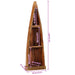 Dulap tip barcă, 39x27x127 cm, lemn masiv reciclat - WALTI WALTI
