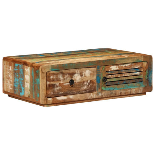 Măsuță de cafea, 89x55x29 cm, lemn masiv reciclat - WALTI WALTI