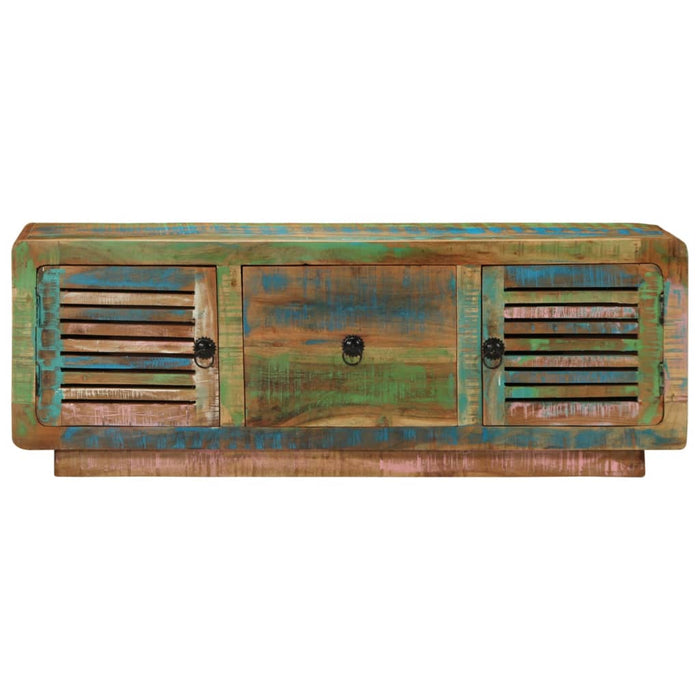 Comodă TV, 110x30x40 cm, lemn masiv reciclat WALTI