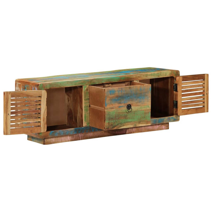 Comodă TV, 110x30x40 cm, lemn masiv reciclat WALTI