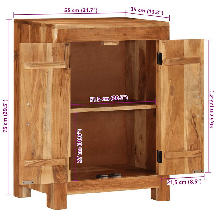 Dulap, 55x33x75 cm, lemn masiv de acacia WALTI