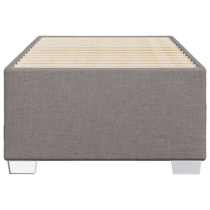 Cadru de pat fără saltea Taupe 80x200 cm țesătură - WALTI WALTI