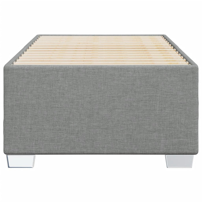 Cadru de pat fără saltea, gri deschis, 100x200 cm, textil - WALTI WALTI