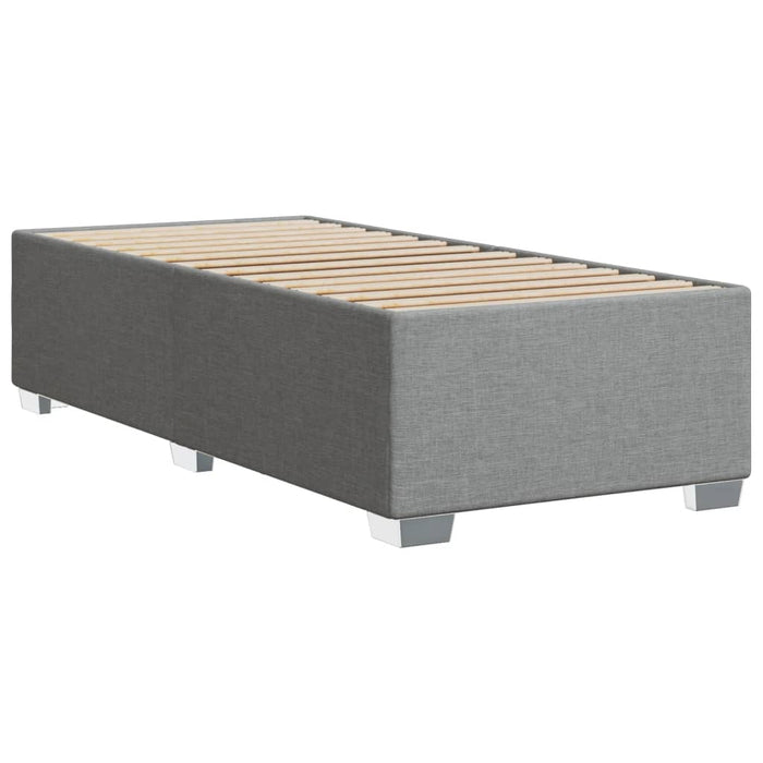 Cadru de pat fără saltea, gri deschis, 100x200 cm, textil - WALTI WALTI