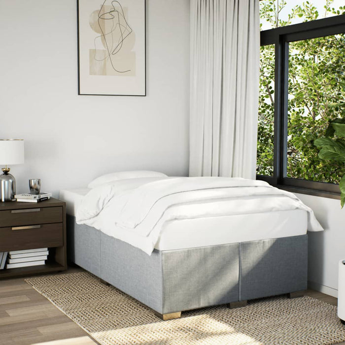 Cadru de pat fără saltea, gri deschis, 120x200 cm, textil - WALTI WALTI