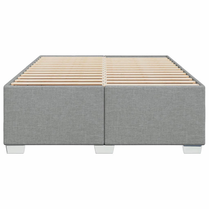 Cadru de pat fără saltea, gri deschis, 140x190 cm, textil - WALTI WALTI