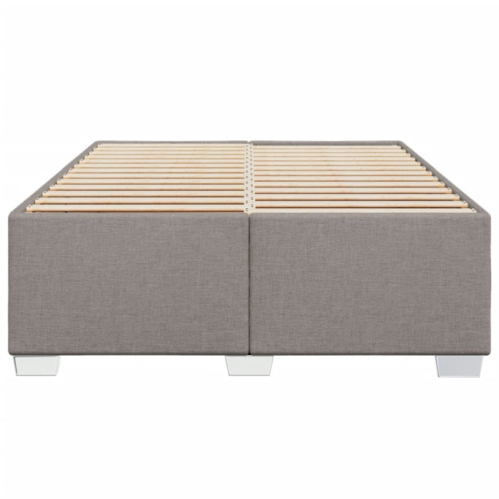 Cadru de pat fără saltea, gri taupe, 140x190 cm, textil - WALTI WALTI