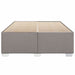 Cadru de pat fără saltea, gri taupe, 140x190 cm, textil - WALTI WALTI