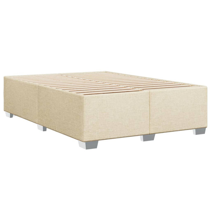 Cadru de pat fără saltea, crem, 140x190 cm, textil WALTI