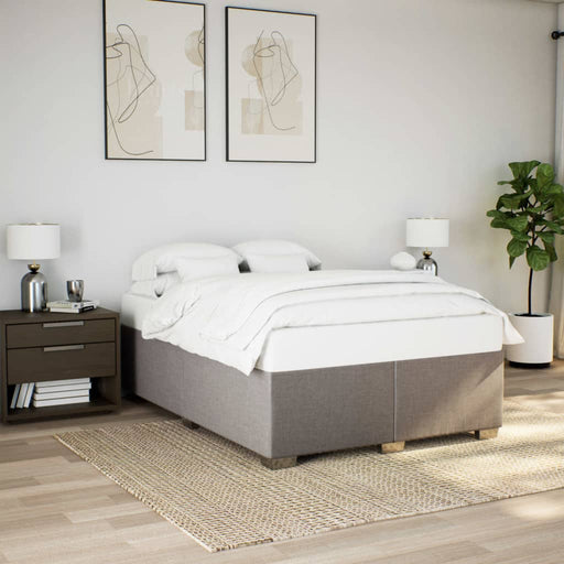 Cadru de pat fără saltea, gri taupe, 140x200 cm, textil - WALTI WALTI
