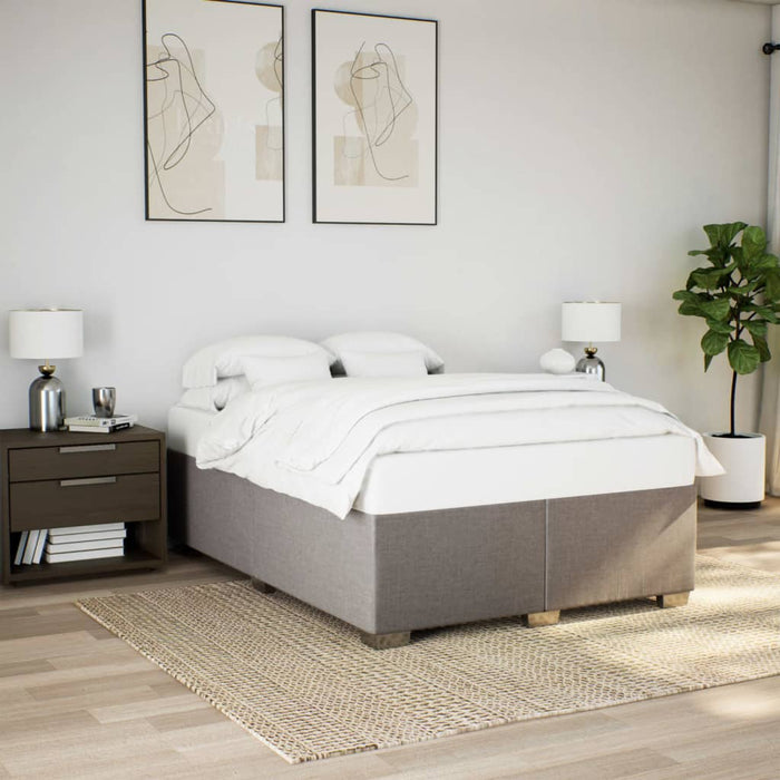 Cadru de pat fără saltea, gri taupe, 140x200 cm, textil - WALTI WALTI