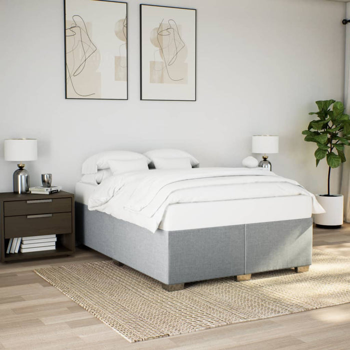 Cadru de pat fără saltea, gri deschis, 160x200 cm, textil - WALTI WALTI