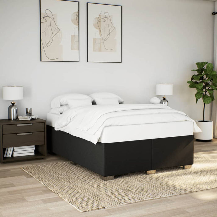 Cadru de pat fără saltea, negru, 160x200 cm, textil - WALTI WALTI