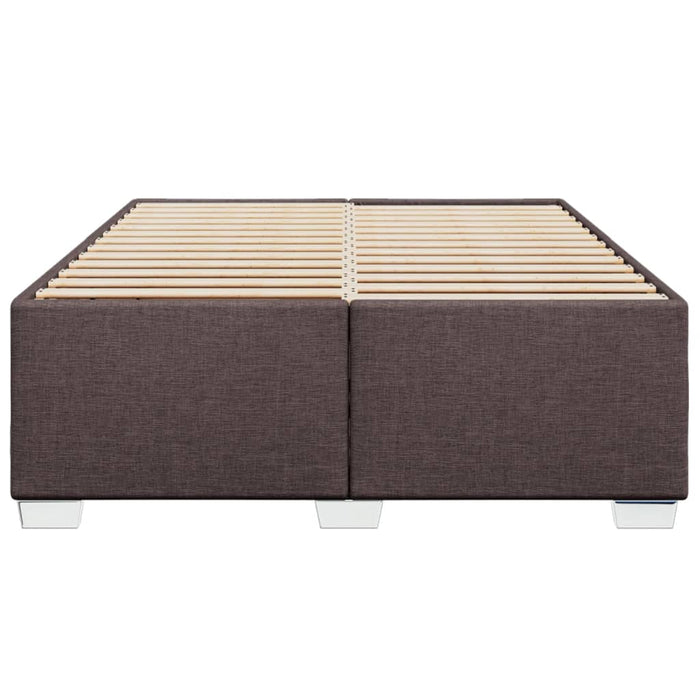 Cadru de pat fără saltea, maro închis, 160x200 cm, textil - WALTI WALTI