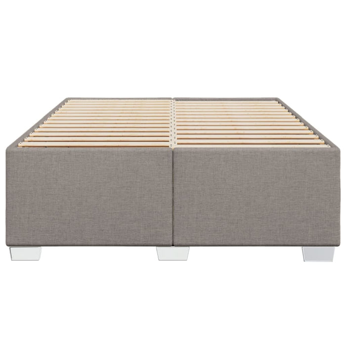 Cadru de pat fără saltea, gri taupe, 160x200 cm, textil WALTI