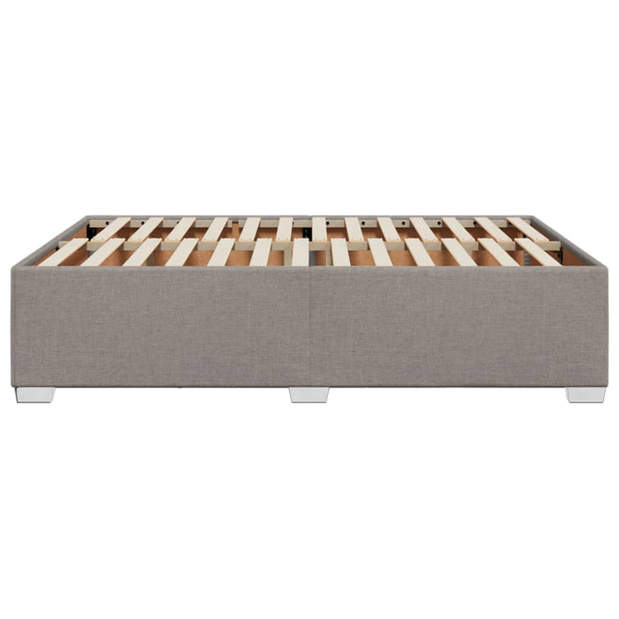 Cadru de pat fără saltea, gri taupe, 160x200 cm, textil WALTI