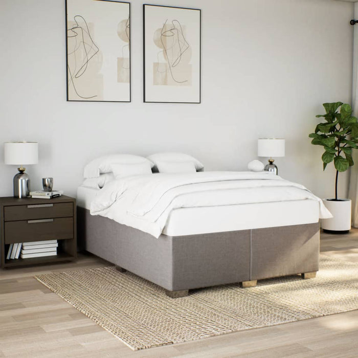 Cadru de pat fără saltea, gri taupe, 160x200 cm, textil WALTI