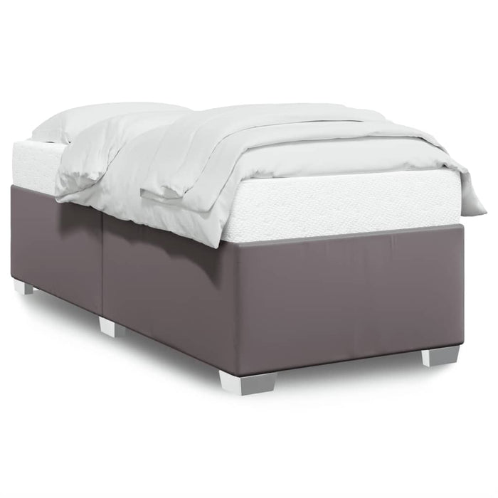Cadru de pat, gri, 90x190 cm, piele ecologică - WALTI WALTI