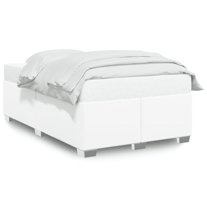 Cadru de pat fără saltea alb 120x190 cm piele artificială WALTI