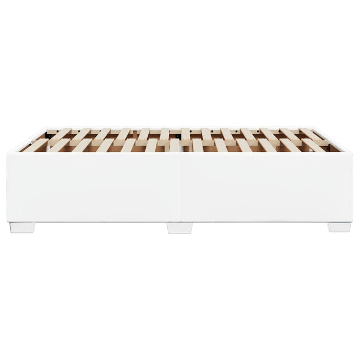 Cadru de pat fără saltea alb 120x190 cm piele artificială WALTI