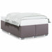 Cadru de pat fără saltea gri 120x190 cm piele artificială - WALTI WALTI