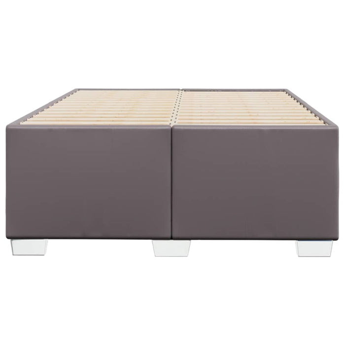 Cadru de pat fără saltea gri 120x190 cm piele artificială - WALTI WALTI