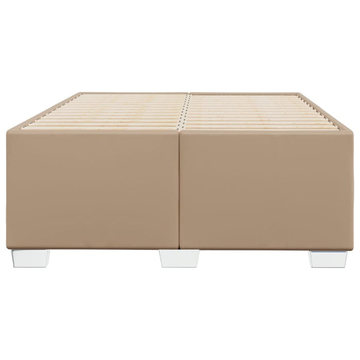 Cadru de pat fără saltea cappuccino 120x190cm piele artificială - WALTI WALTI