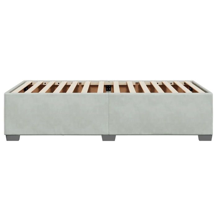 Cadru de pat fără saltea, gri deschis, 90x200 cm, catifea - WALTI WALTI