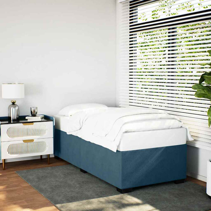 Cadru de pat, albastru, 90x200 cm, catifea - WALTI WALTI