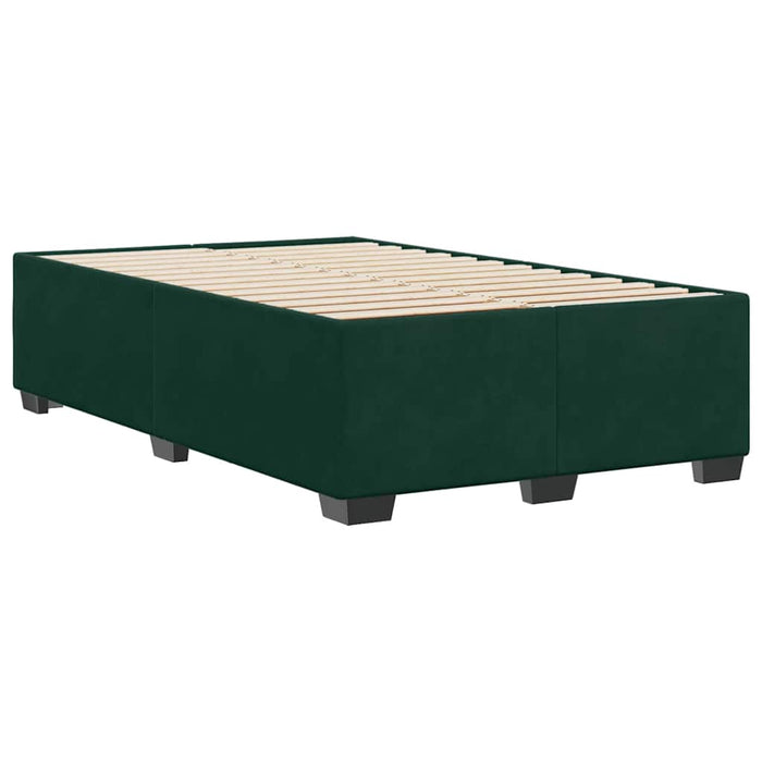 Cadru de pat fără saltea verde închis 120x190 cm catifea - WALTI WALTI