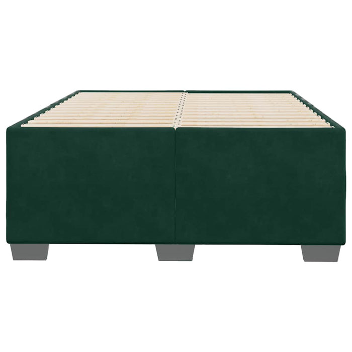 Cadru de pat fără saltea verde închis 120x190 cm catifea - WALTI WALTI