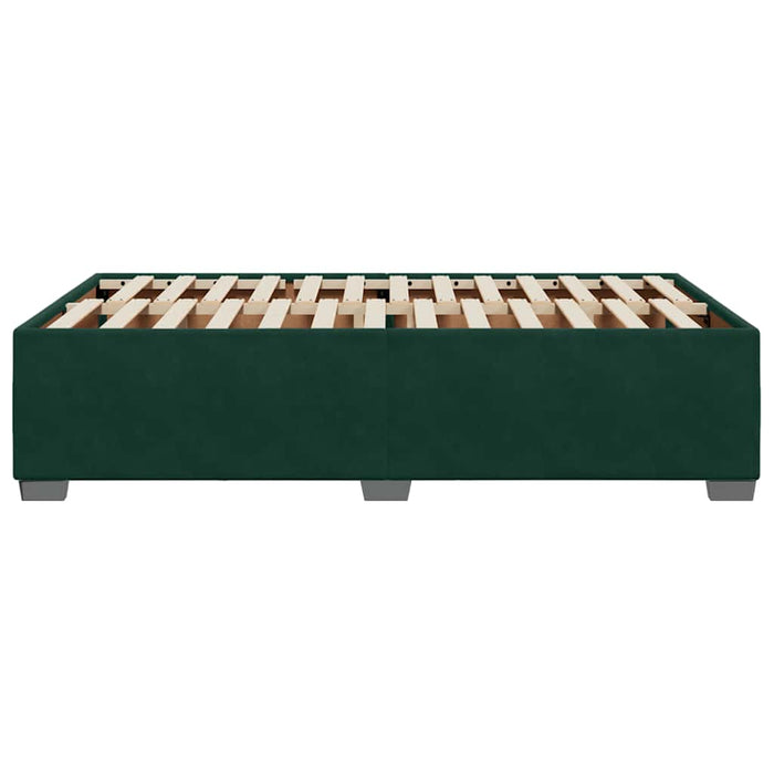 Cadru de pat fără saltea verde închis 120x190 cm catifea - WALTI WALTI