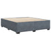 Cadru de pat fără saltea, gri închis, 180x200 cm, catifea - WALTI WALTI